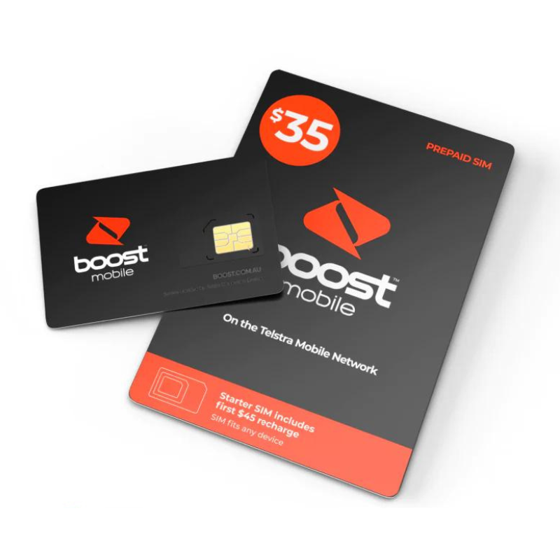 澳洲 Boost 4G/5G 28天 50GB 無限通話及短訊 電話SIM卡 免費致電回港
