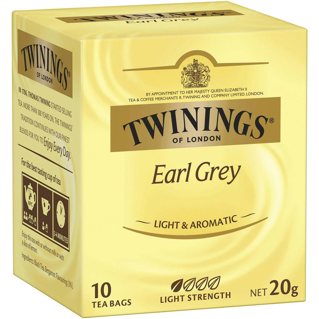 Twinings Earl Grey Tea Bags 10 Pack | 澳洲代購