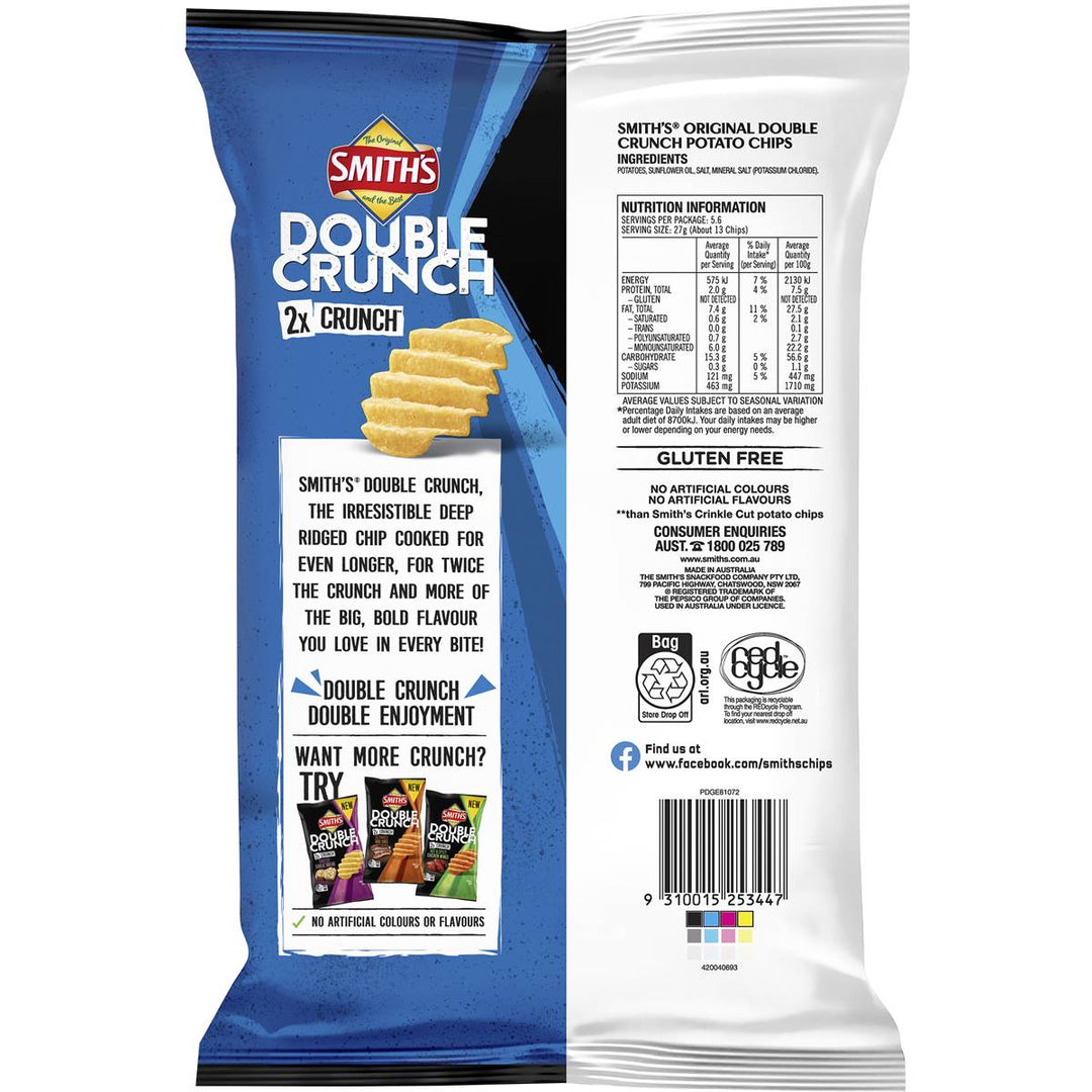 Smith's Double Crunch Potato Chips Original