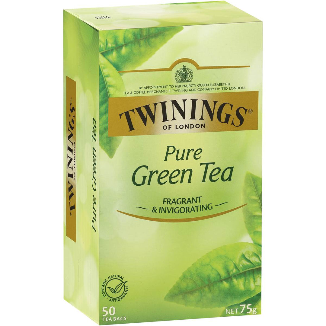 Twinings Pure Green Tea Bags 50 Pack | 澳洲代購