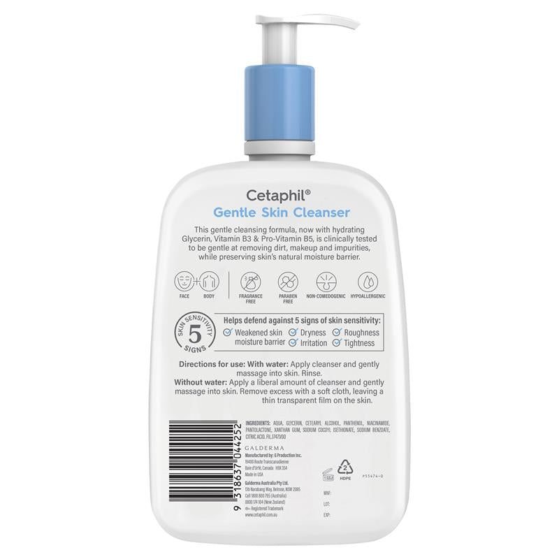 Cetaphil Gentle Skin Cleanser for Face & Body 1.25L | 澳洲代購 | 空運到港