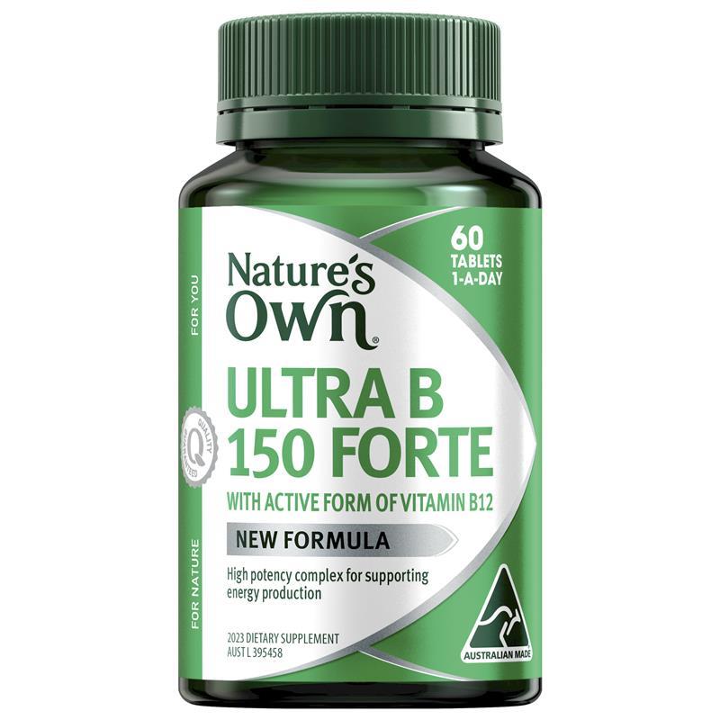 Nature's Own Ultra Vitamin B 150 Forte 60 Tablets | 澳洲代購 | 空運到港