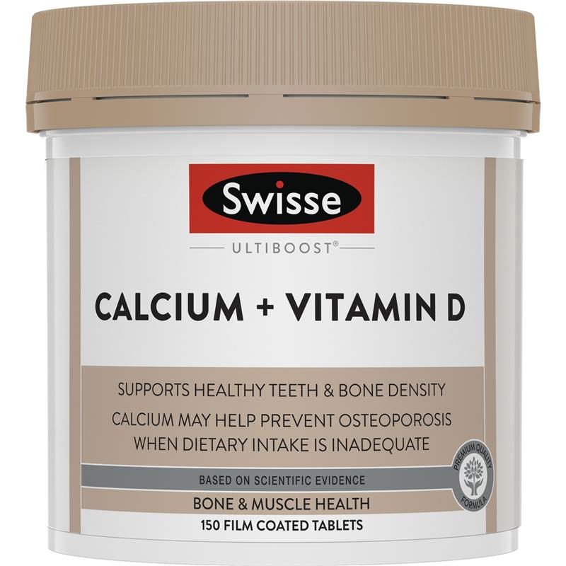 Swisse Ultiboost Calcium + Vitamin D 150 Tablets | 澳洲代購 | 空運到港