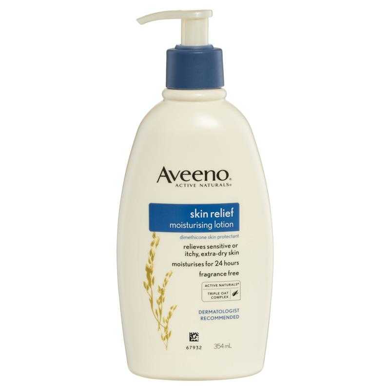 Aveeno Active Naturals Skin Relief Moisturising Lotion Fragrance Free 354mL | 澳洲代購 | 空運到港