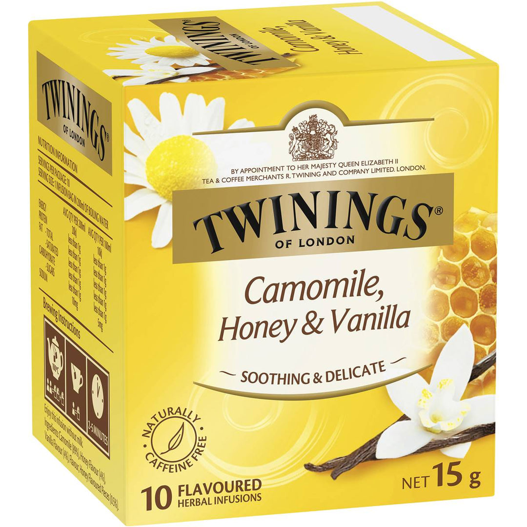 Twinings Camomile Honey & Vanilla Tea Bags 10 Pack 15g | 澳洲代購