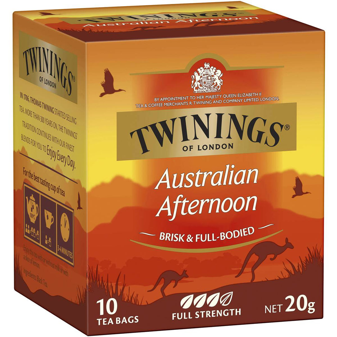 Twinings Australian Afternoon Black Tea Bags 10 Pack | 澳洲代購