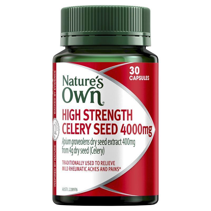 Nature's Own High Strength Celery Seed 4000mg 30 Capsules | 澳洲代購 | 空運到港