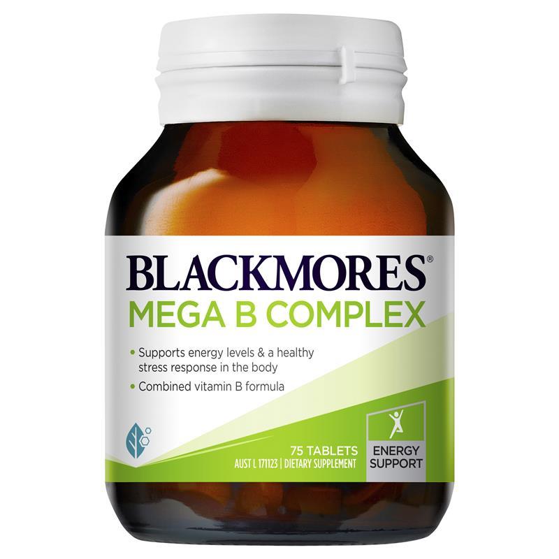 Blackmores Mega B Complex 75 Tablets | Blackmores
