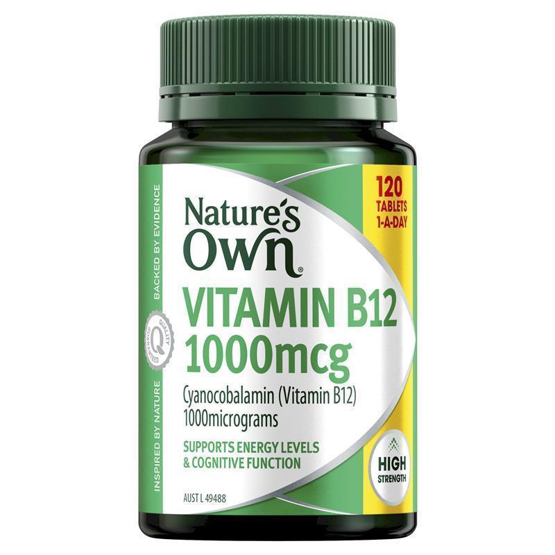 Nature's Own Vitamin B12 1000mcg 120 Tablets | 澳洲代購 | 空運到港