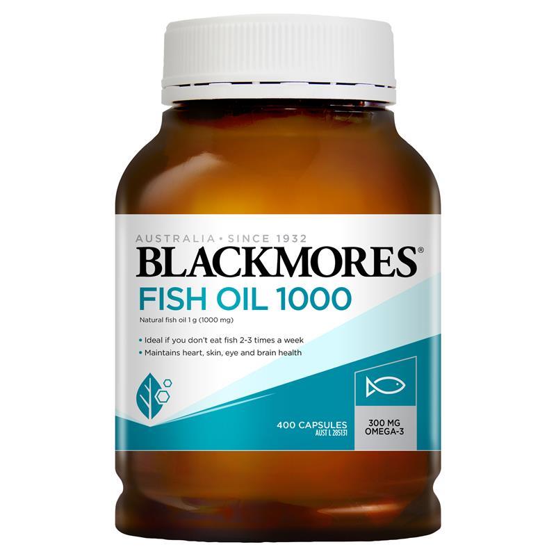 Blackmores Fish Oil 1000mg 400 Capsules | Blackmores