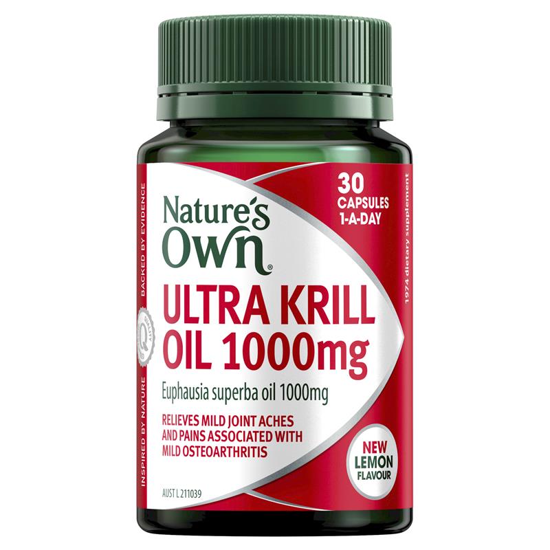 Nature's Own Ultra Krill Oil 1000mg 30 Capsules | 澳洲代購 | 空運到港