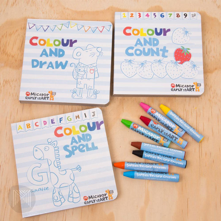 early stART Colourtivities Board Books | Micador