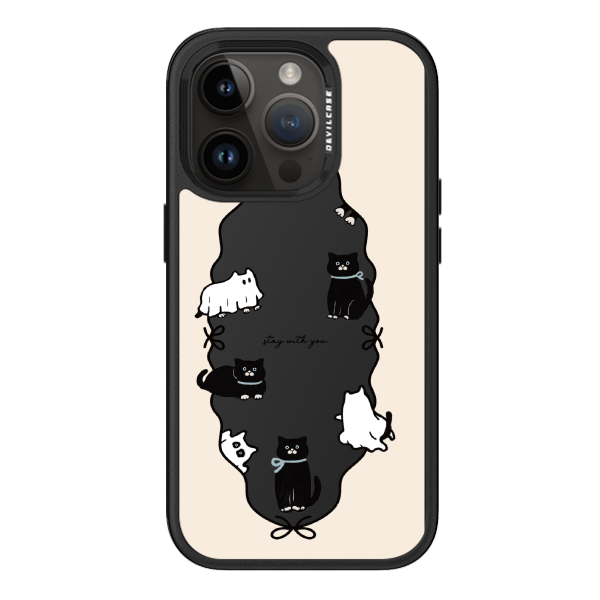 彩繪手機殼 - 幽靈黑貓 | 惡魔防摔殼 PRO