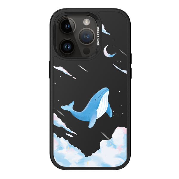 彩繪手機殼 - 夢幻雲彩鯨魚 | 惡魔防摔殼 PRO