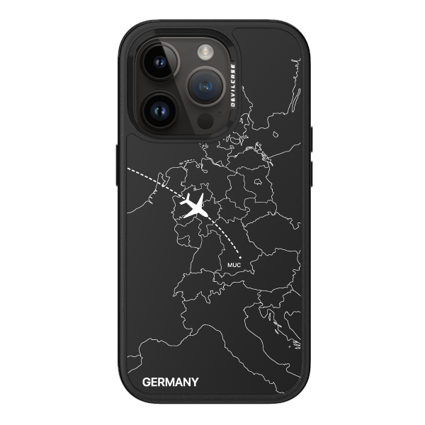 彩繪手機殼 - 飛往慕尼黑機場(白) | 惡魔防摔殼 PRO