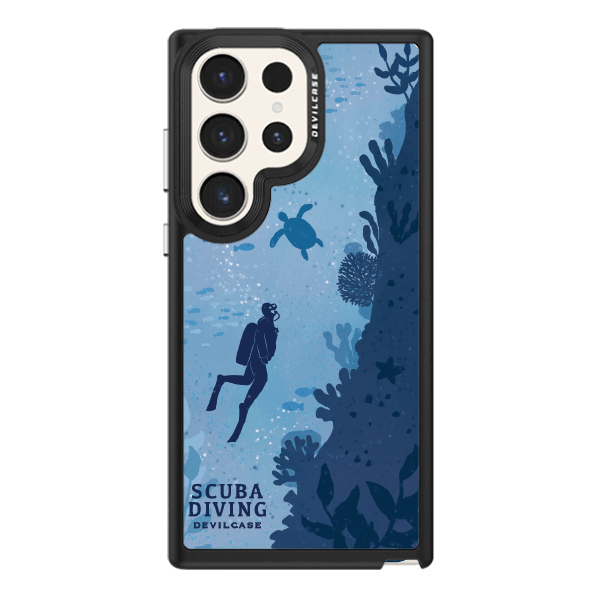 彩繪手機殼 - SCUBA Diving | 惡魔防摔殼(標準版): 黑色