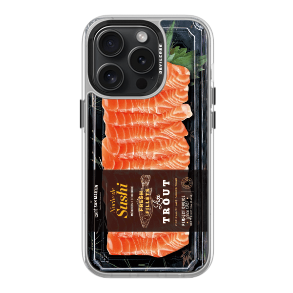 彩繪手機殼 - 鮭魚生魚片 | 惡魔防摔殼(標準版): 透明
