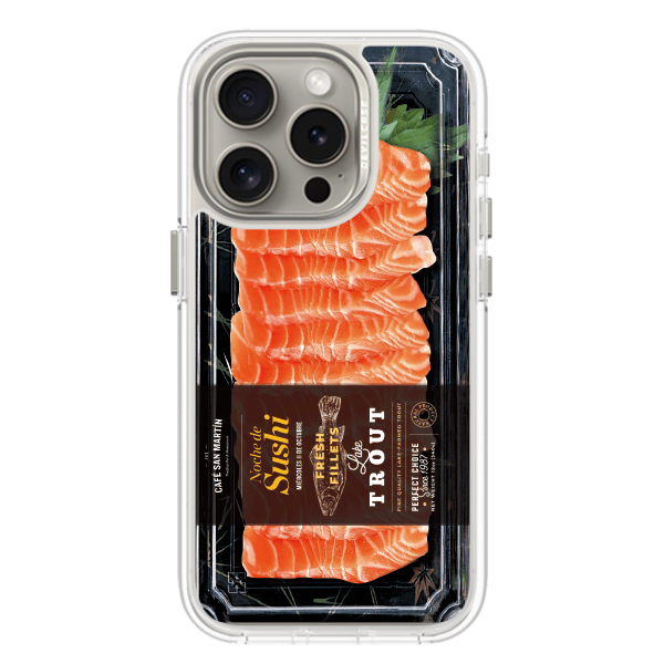 彩繪手機殼 - 鮭魚生魚片 | 惡魔防摔殼(磁吸版)