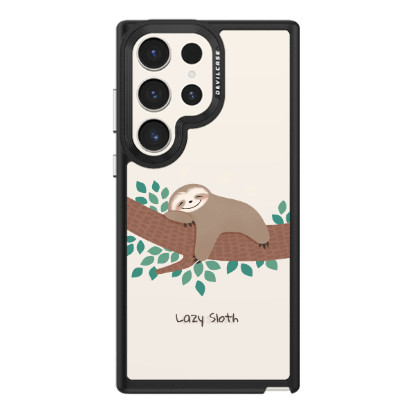 彩繪手機殼 - 懶懶樹懶 | 惡魔防摔殼(標準版): 黑色