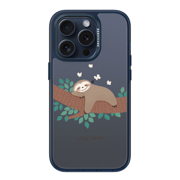 彩繪手機殼 - 懶懶樹懶 | 惡魔防摔殼(標準版): 透海藍