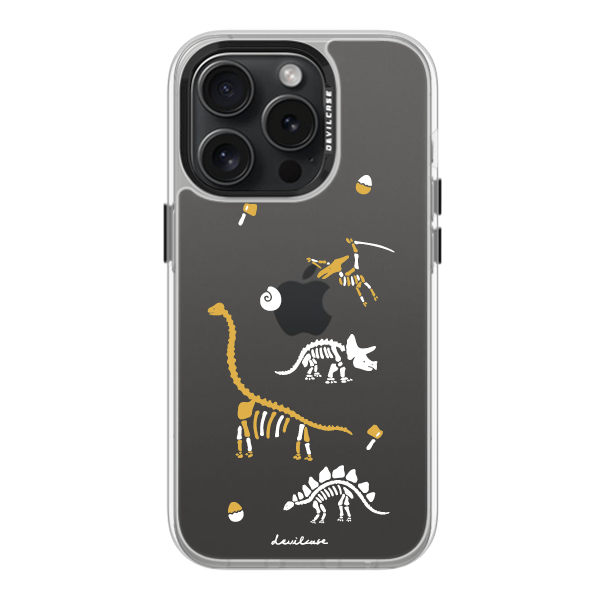 彩繪手機殼 - 恐龍們的生活 | 惡魔防摔殼(標準版): 透明