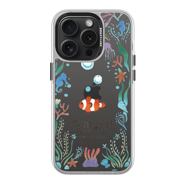 彩繪手機殼 - 海洋生物小丑魚 | 惡魔防摔殼(標準版): 透明
