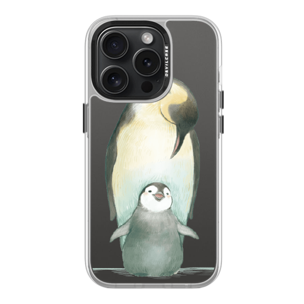 彩繪手機殼 - 海洋生物企鵝 | 惡魔防摔殼(標準版): 透明