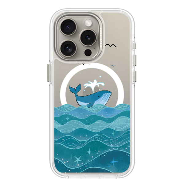 彩繪手機殼 - 海洋生物藍鯨 | 惡魔防摔殼(磁吸版)