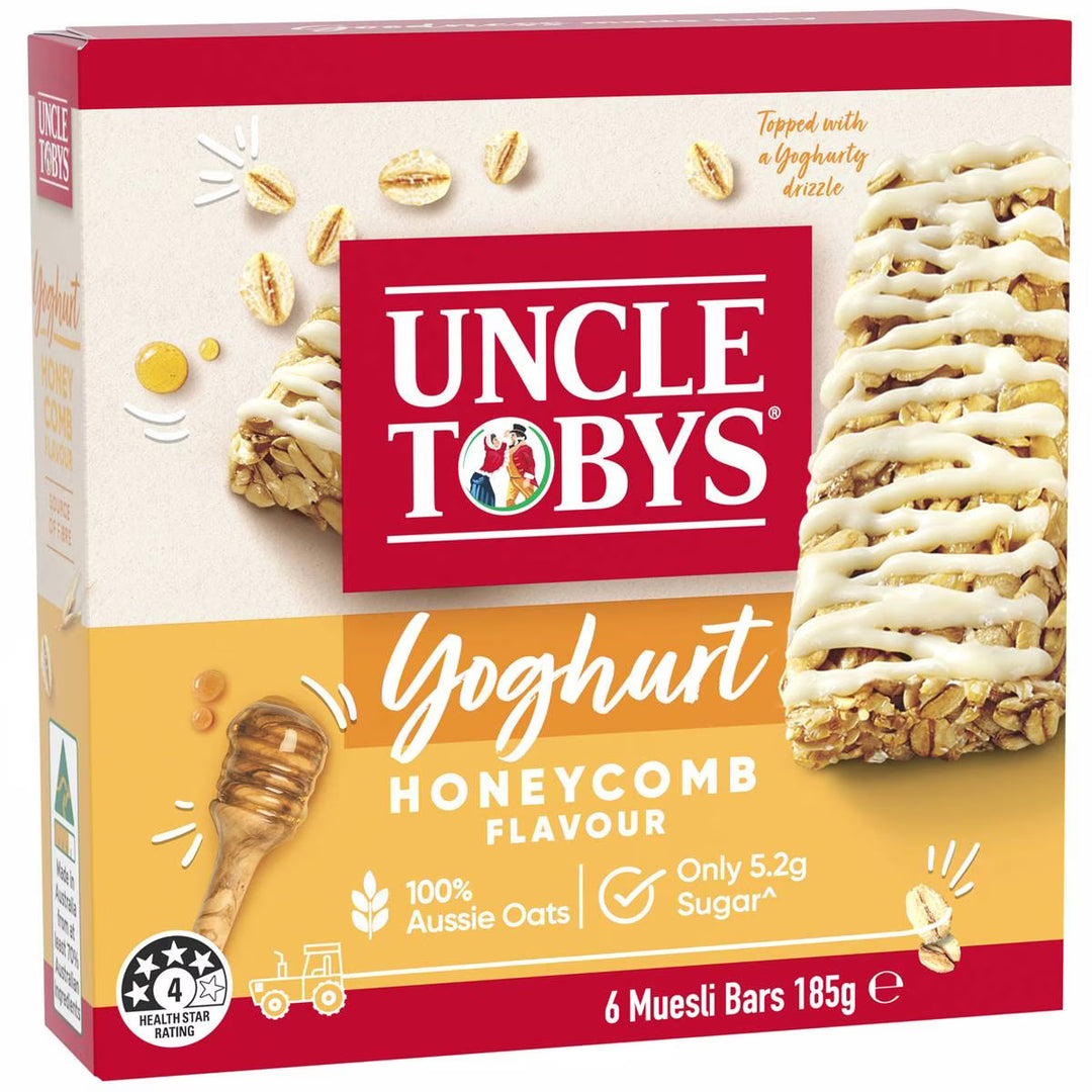 Uncle Tobys Muesli Bar Yoghurt Honeycomb (6 Bars)