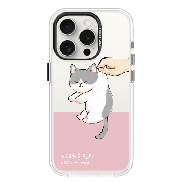 彩繪手機殼 - 捏灰白貓寶寶 | 惡魔防摔殼(標準版)