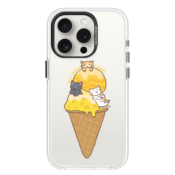 彩繪手機殼 - 貓咪愛冰淇淋 | 惡魔防摔殼(標準版)