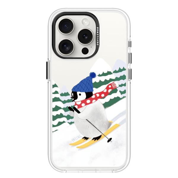 彩繪手機殼 - 企鵝滑雪 | 惡魔防摔殼(標準版)