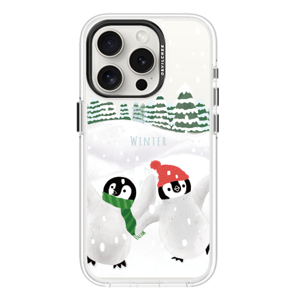 彩繪手機殼 - 雪中企鵝 | 惡魔防摔殼(標準版)