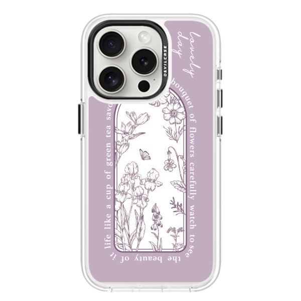 彩繪手機殼 - 法式薰衣紫花園 | 惡魔防摔殼(標準版)
