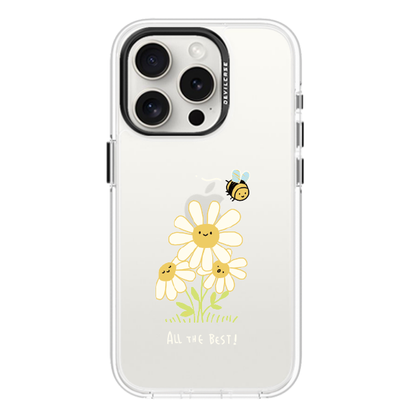 彩繪手機殼 - 蜜蜂小白花 | 惡魔防摔殼(標準版)