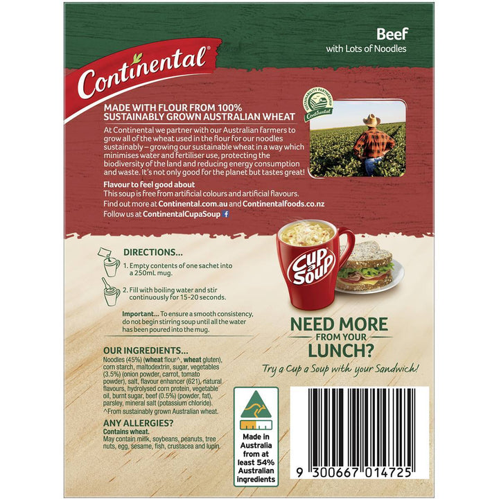 Continental Cup A Soup: Beef With Lots Noodles | Continental