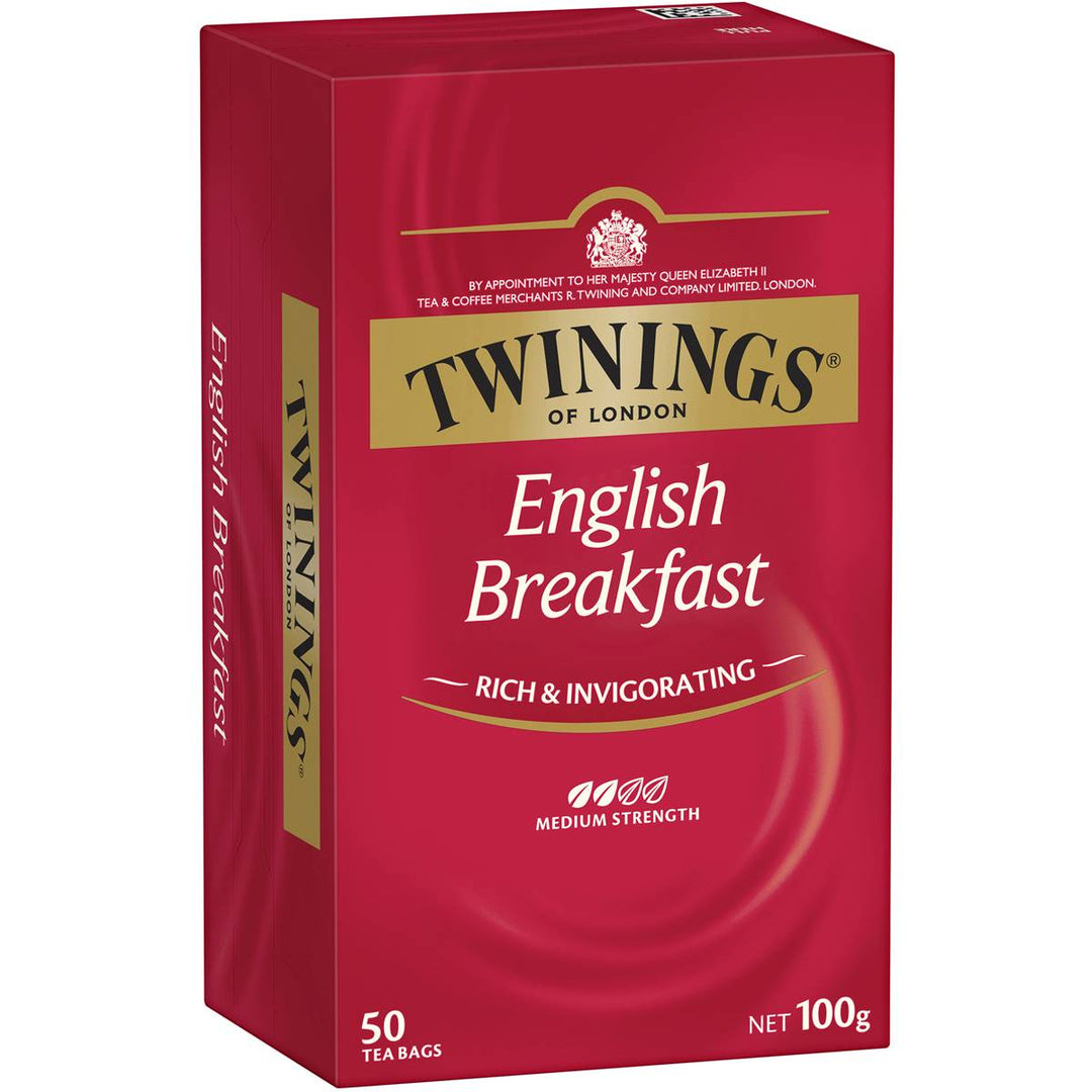 Twinings English Breakfast Tea Bags 50 Pack | 澳洲代購