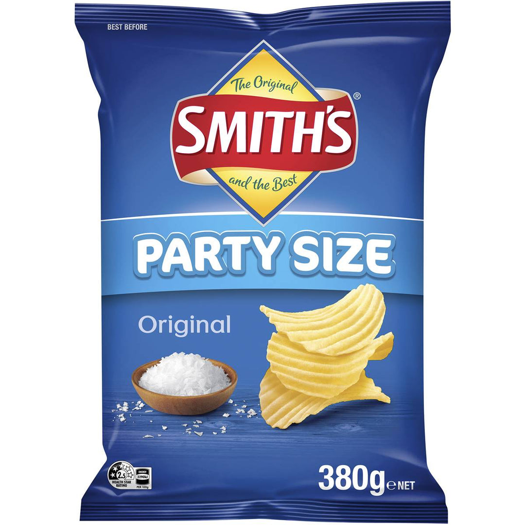 Smith's Crinkle Cut Potato Chips Original Party Size