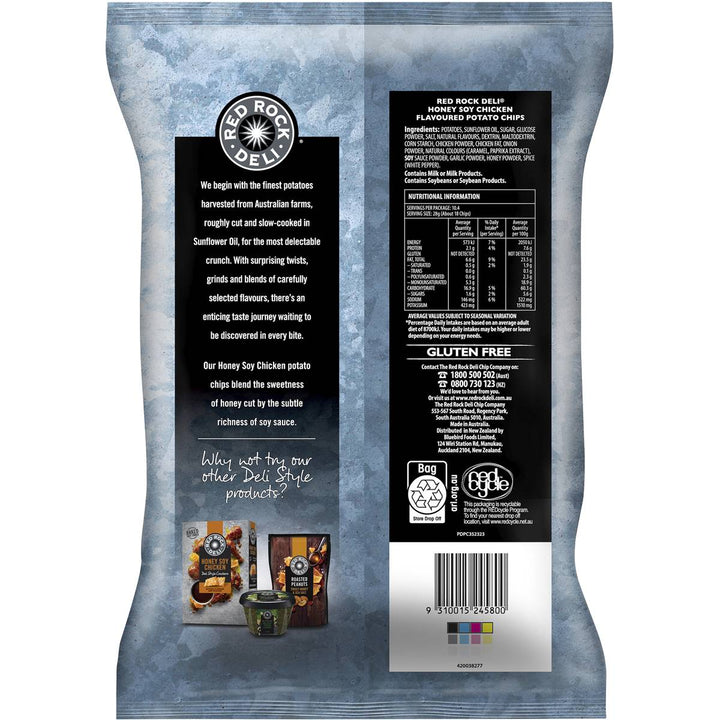 Red Rock Deli Potato Chips: Classic - Honey Soy Chicken