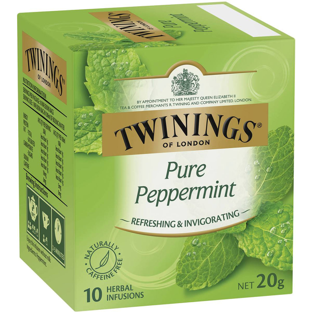 Twinings Pure Peppermint Tea Bags 10 Pack | 澳洲代購