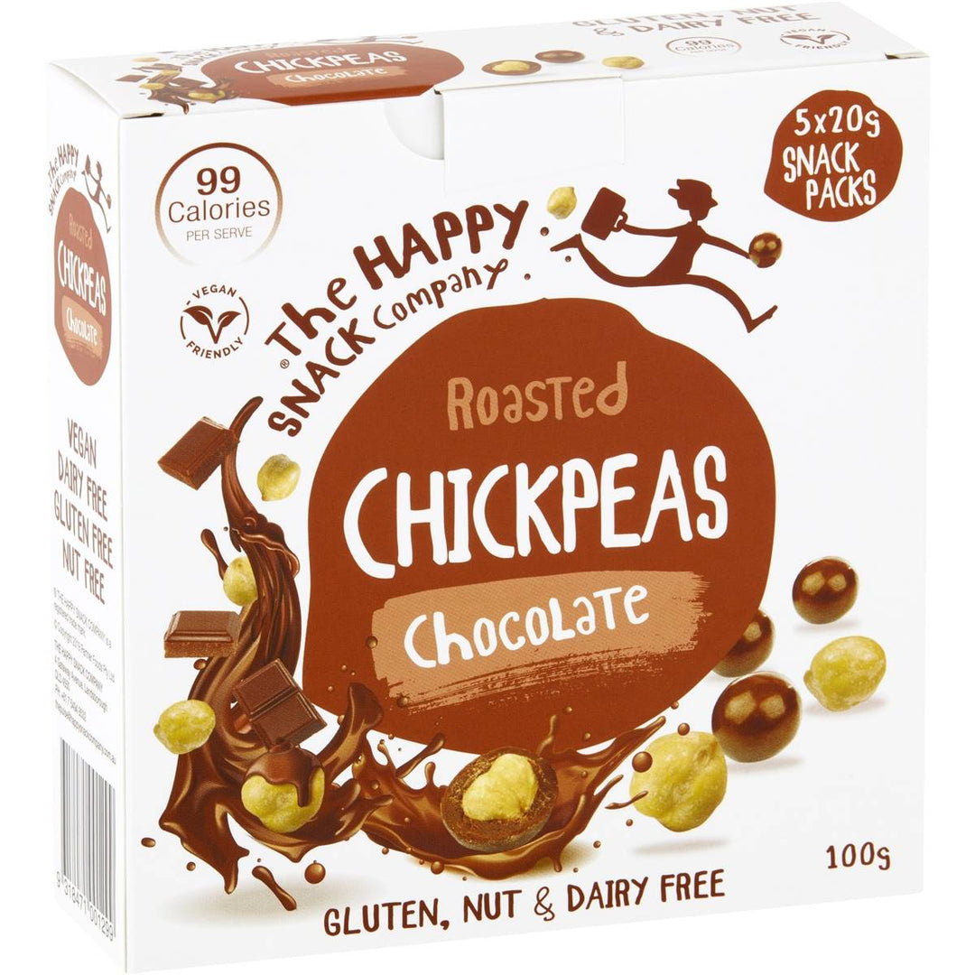 The Happy Snack Company Chickpeas Chocolate 5 Pack