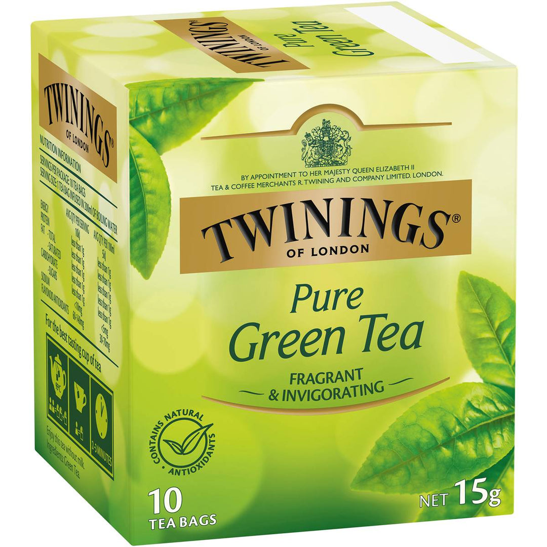 Twinings Green Tea Bags 10 Pack 15g | 澳洲代購