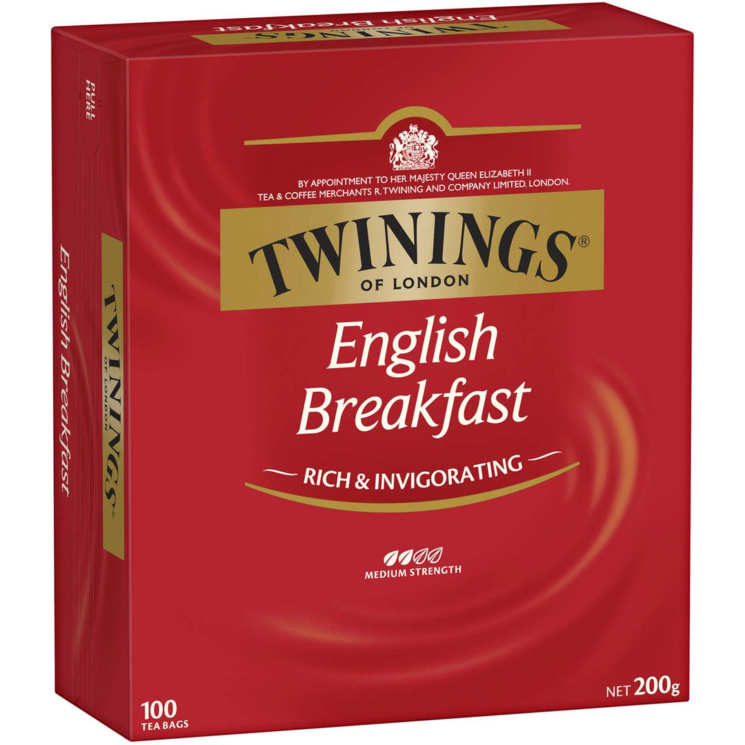 Twinings English Breakfast Tea Bags 100 Pack | 澳洲代購