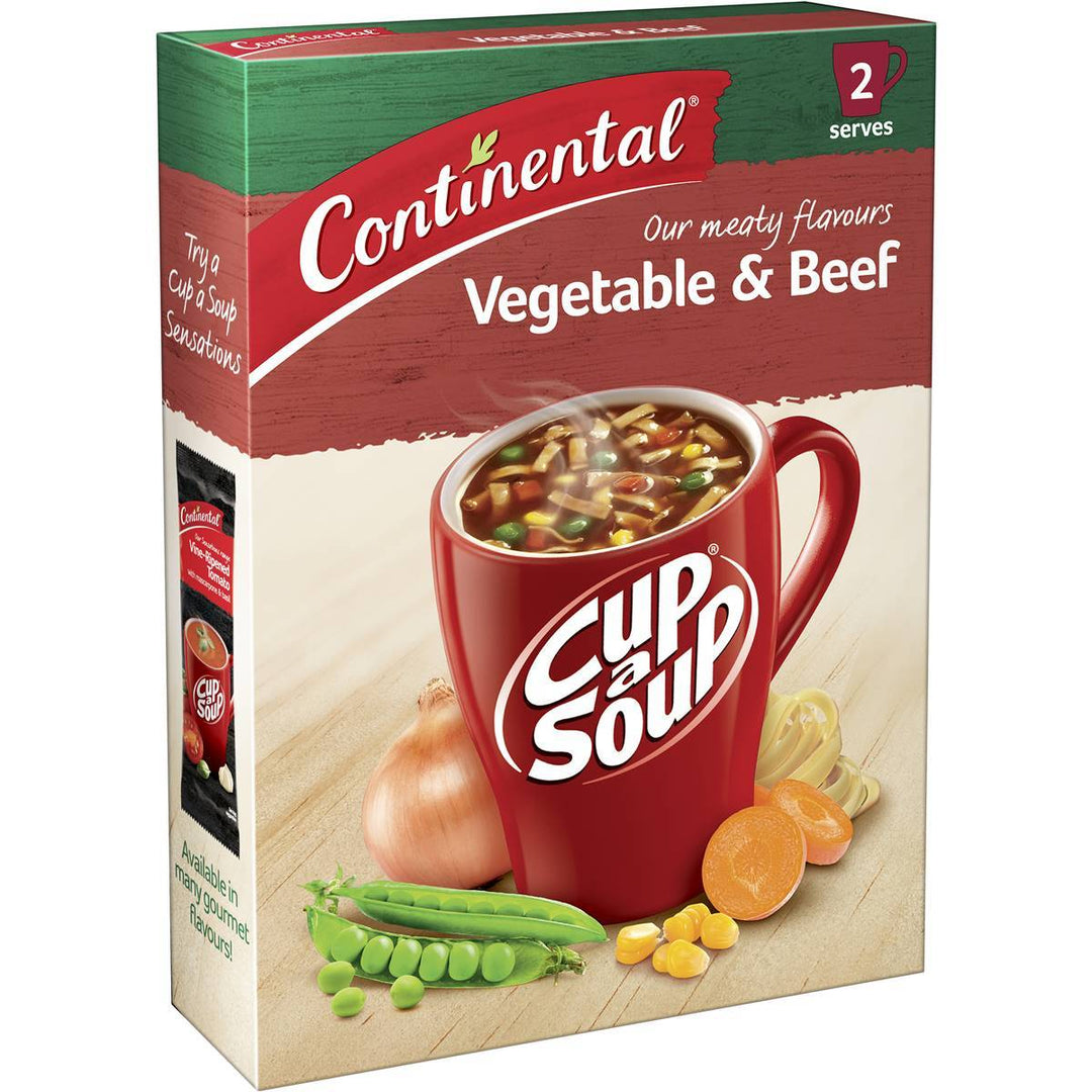 Continental Cup A Soup: Instant Soup Hearty Vegetable & Beef | Continental