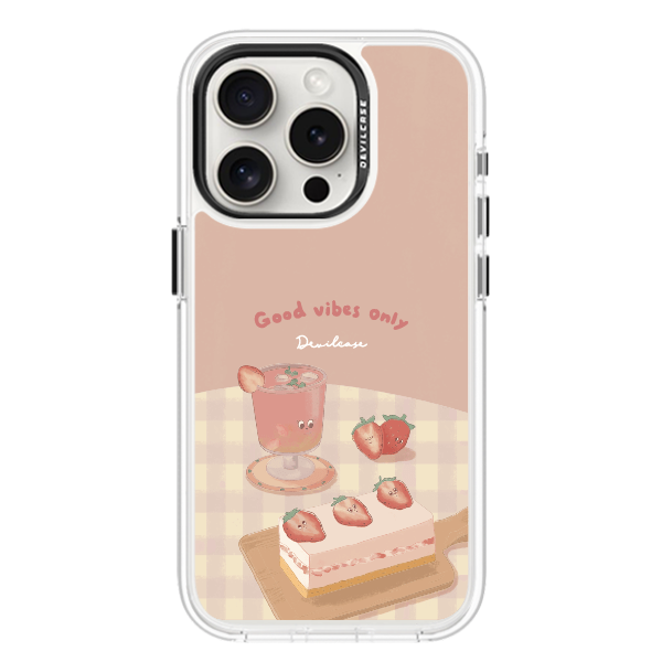 彩繪手機殼 - 好心情草莓甜點 | 惡魔防摔殼(標準版)