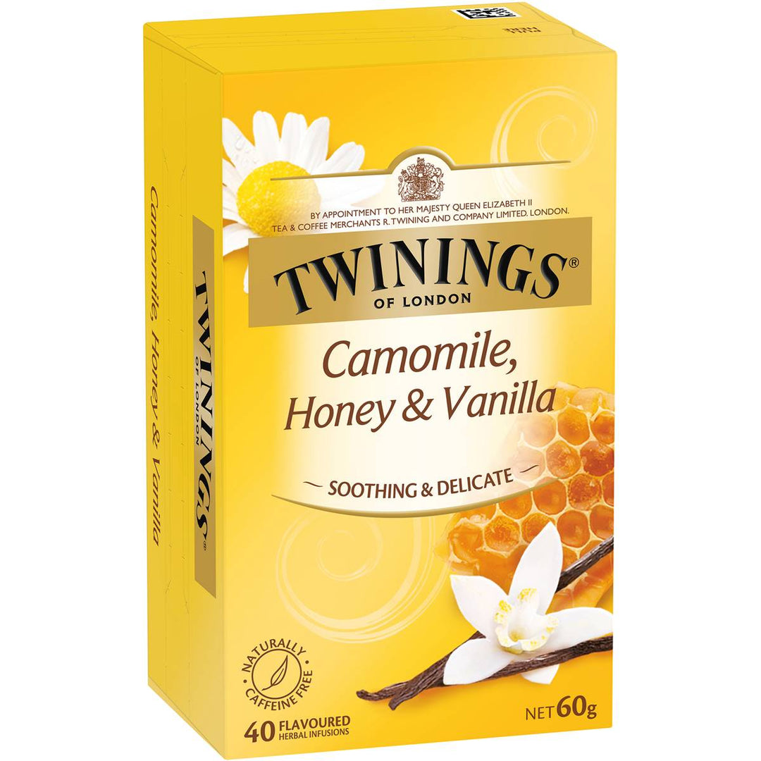 Twinings Camomile, Honey & Vanilla Herbal Tea Bags 40 Pack | 澳洲代購