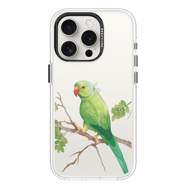 彩繪手機殼 - 綠月輪鸚鵡 | 惡魔防摔殼(標準版)