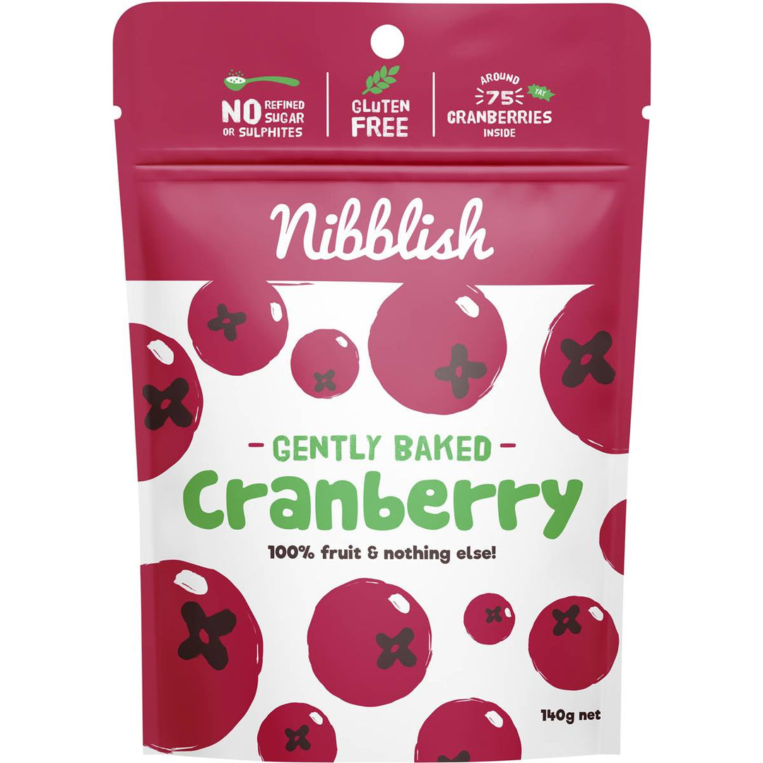Nibblish Gently Baked Cranberry 140g
