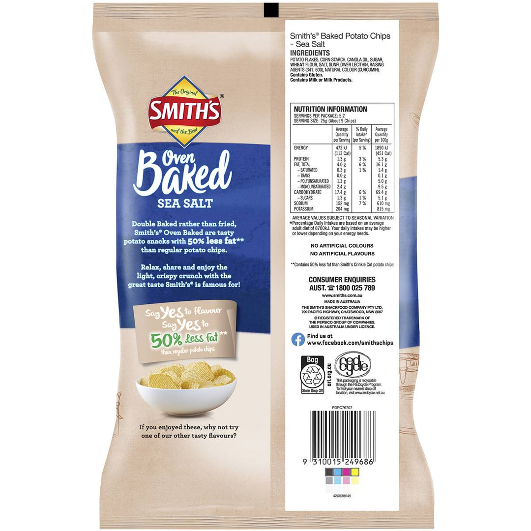 Smith's Oven Baked Chips Sea Salt