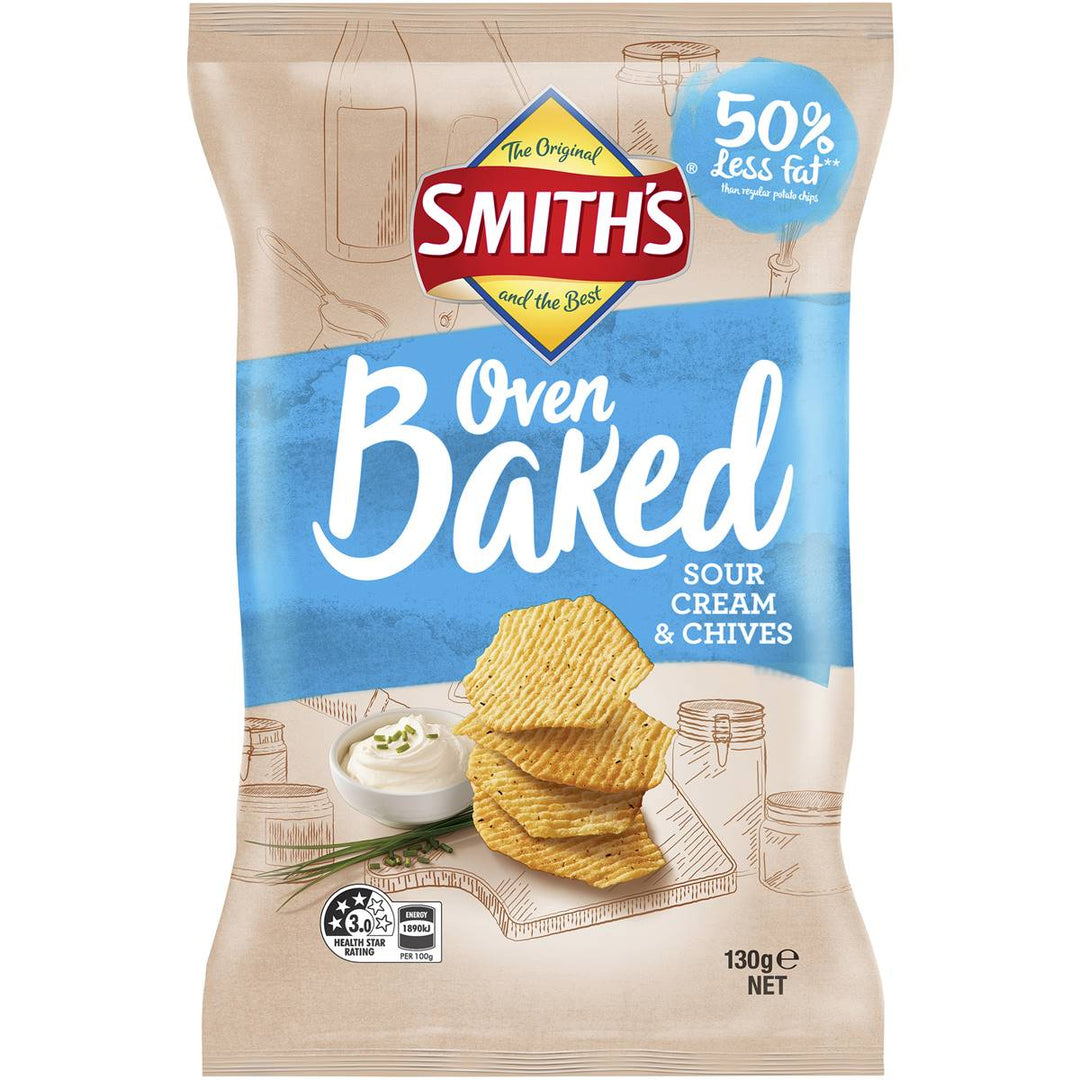 Smith's Oven Baked Chips Sour Cream & Chives